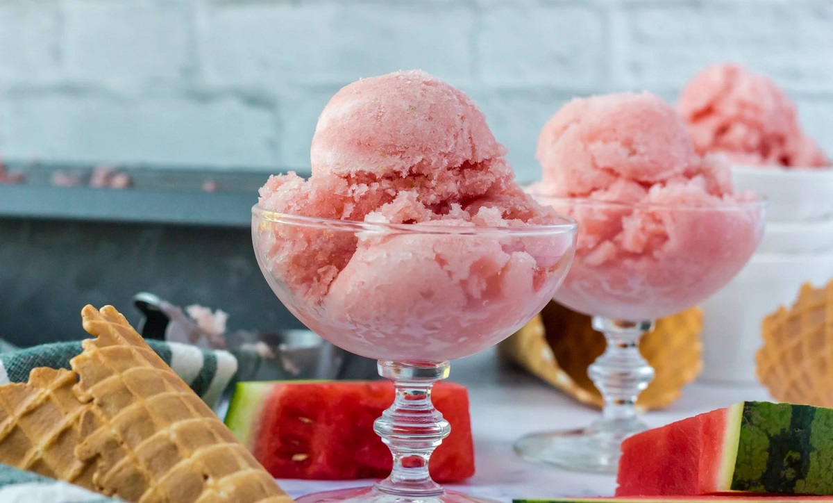 How To Make Watermelon Sorbet With An Ice Cream Maker