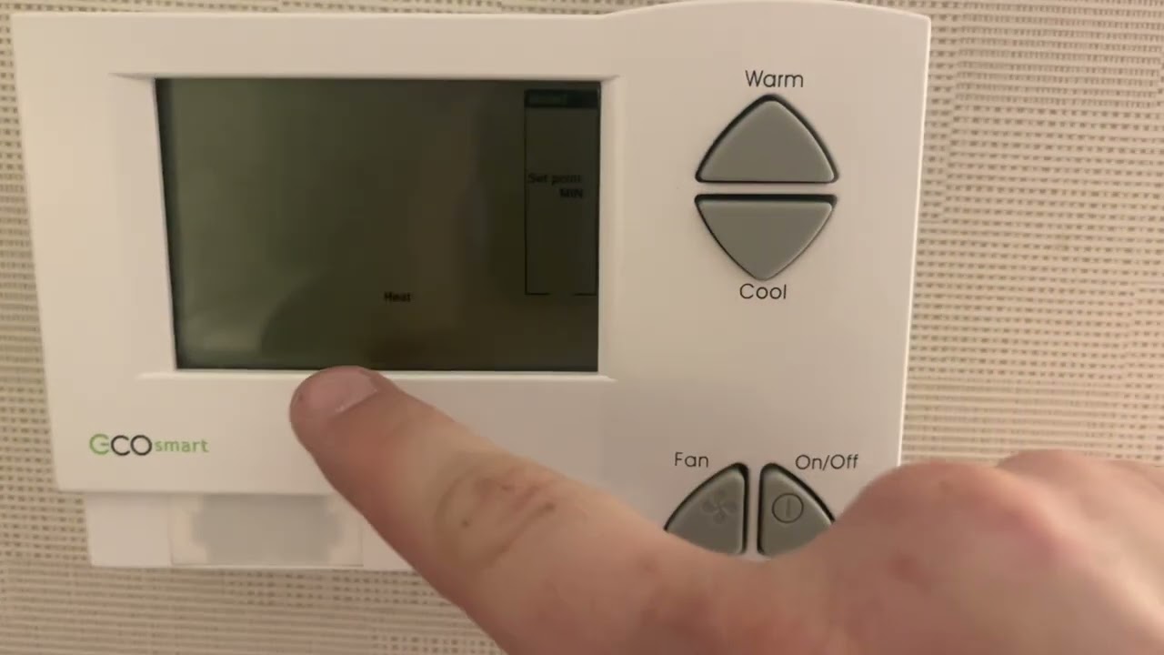 How To Override An Eco Smart Thermostat