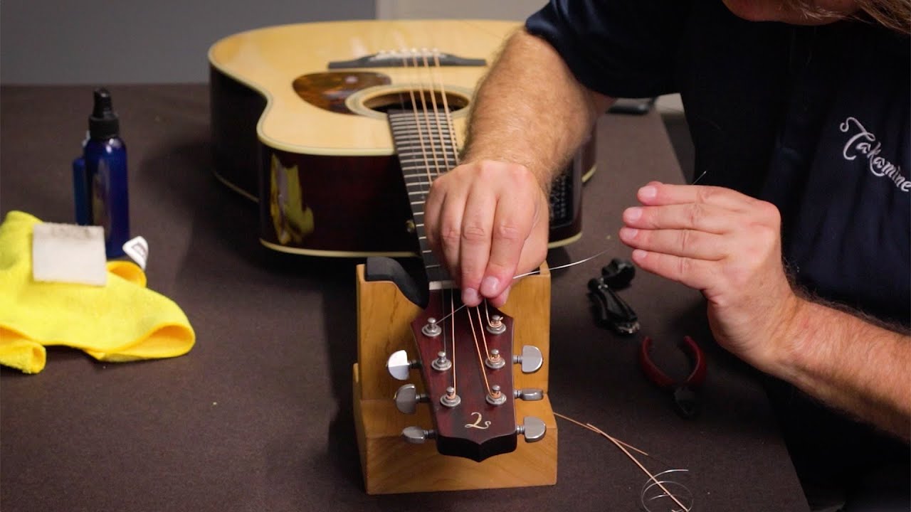 How To Put On Steel String Grommet On Acoustic Guitar