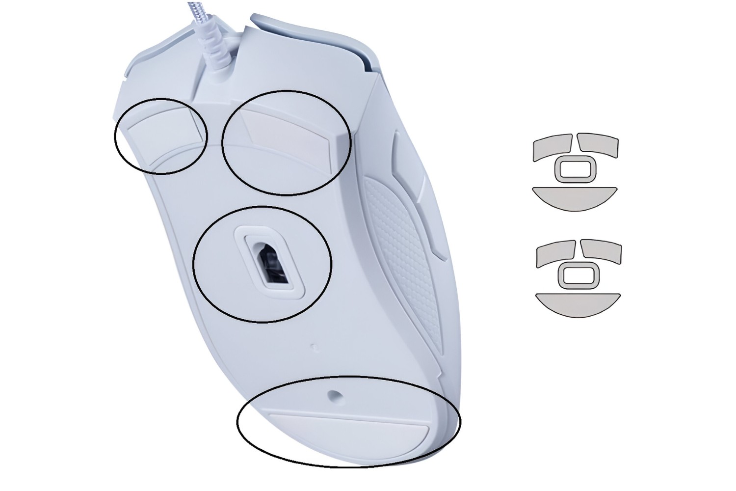 thumbnail image 2 of Mouse Feet / Skates Pads For Razer Deathadder V2 Gaming Mouse (Pack Of... 2 of 10