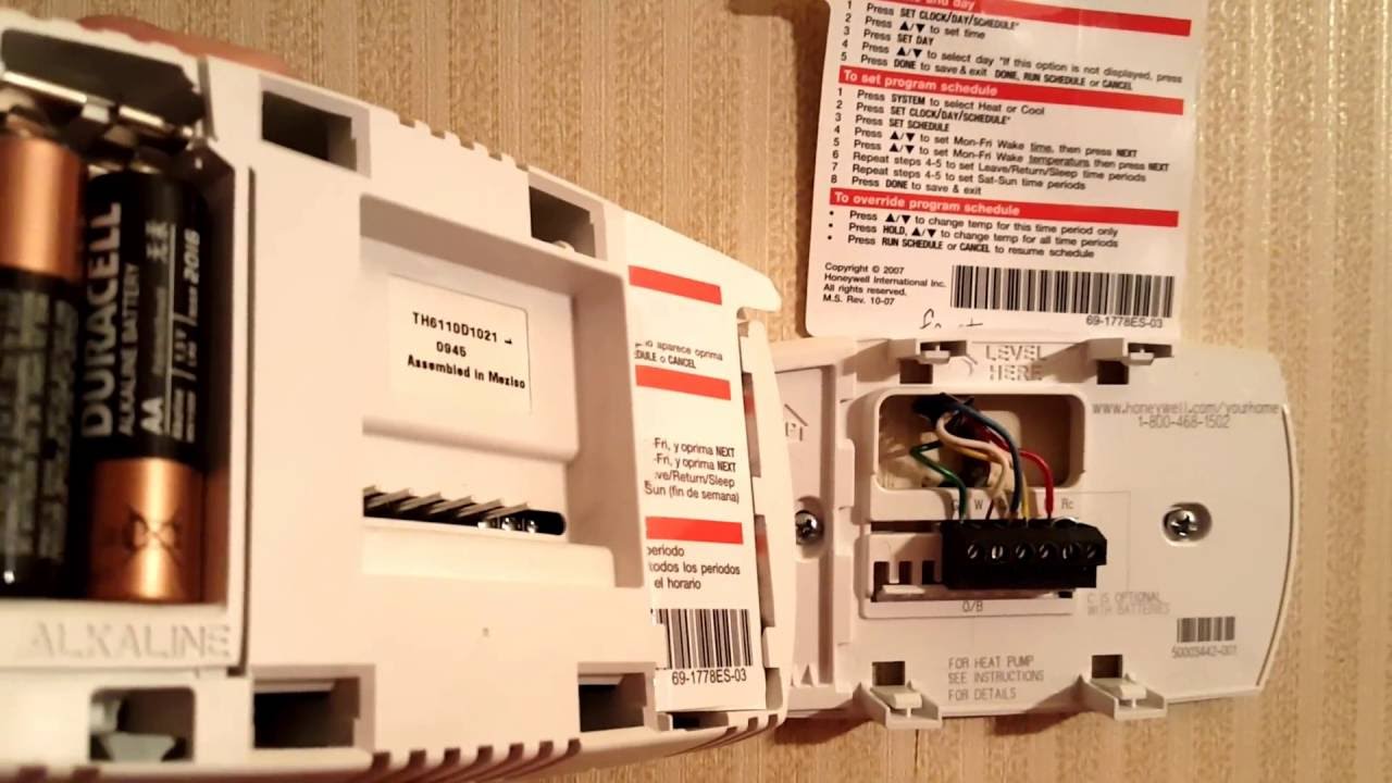 How To Replace The Battery On A Honeywell Smart Thermostat