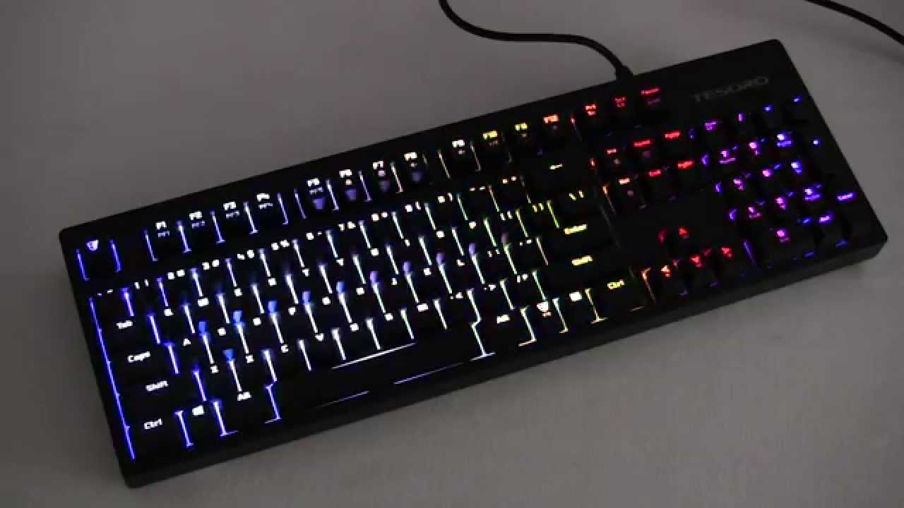 How To Set Up Pre-Ferb Tesoro Excalibur G7NL Backlit Mechanical Gaming Keyboard