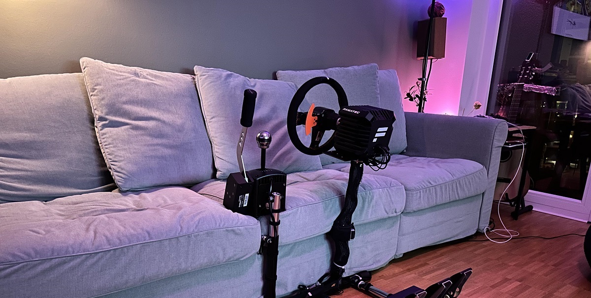 How To Setup A Racing Wheel In The Couch