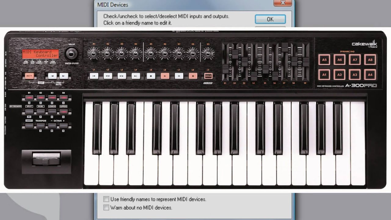 How To Use A MIDI Keyboard In Sonar