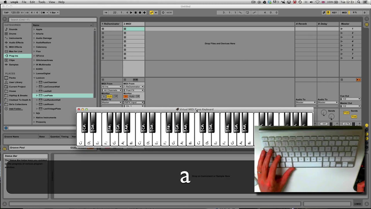 How To View A MIDI Keyboard On Ableton