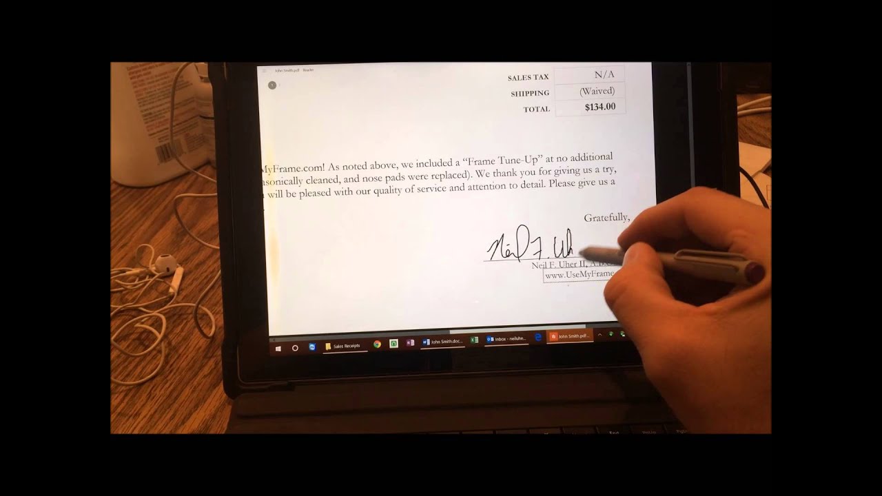 How To Write A Signature On My Laptop With Mouse Pad
