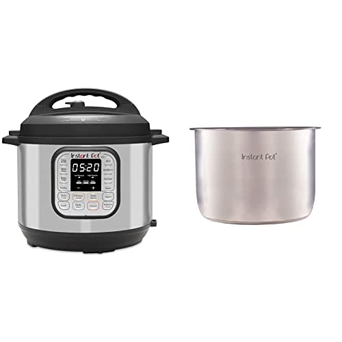 Instant Pot Duo 7-in-1 Electric Pressure Cooker, 8 Quart & IP-Stainless Steel Inner Pot 8Qt Genuine Stainless Steel Inner Cooking Pot - 8 Quart