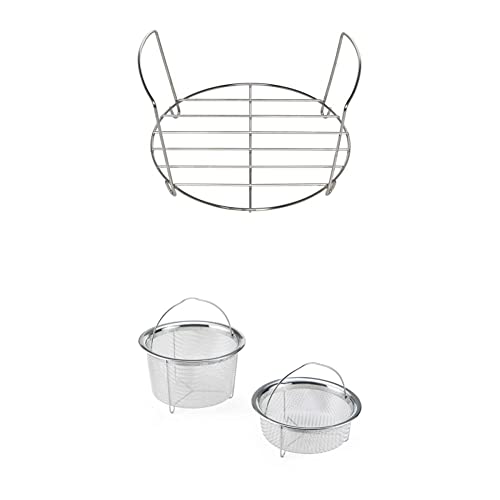 Instant Pot Stainless Steel Roasting Rack & Mesh Steamer Basket