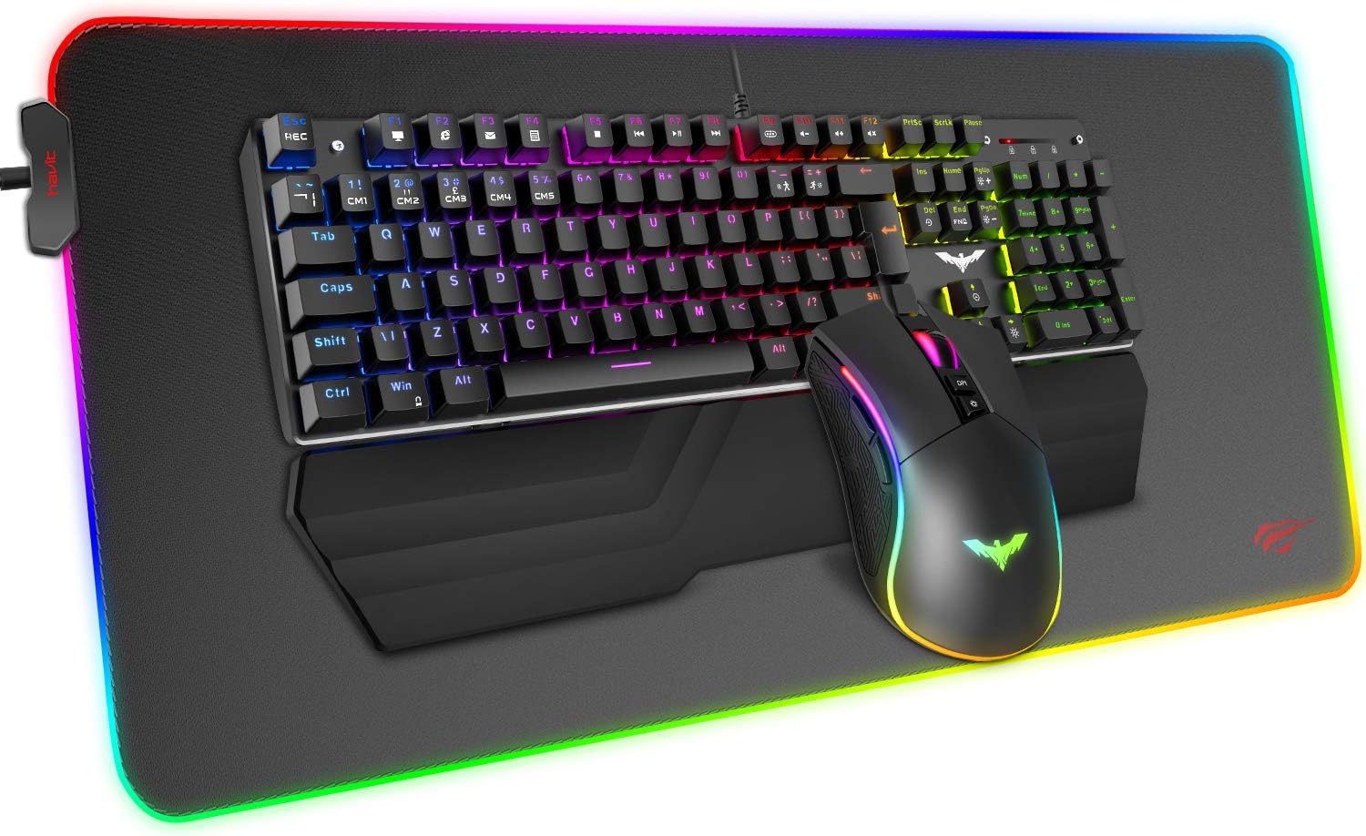 mechanical-keyboard-havit-backlit-wired-gaming-keyboard-how-to-use-volume-controls