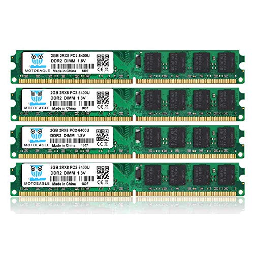 Motoeagle PC2 6400 6400U 1.8V CL6 240 Pin Non-ECC Unbuffered Desktop Memory Modules