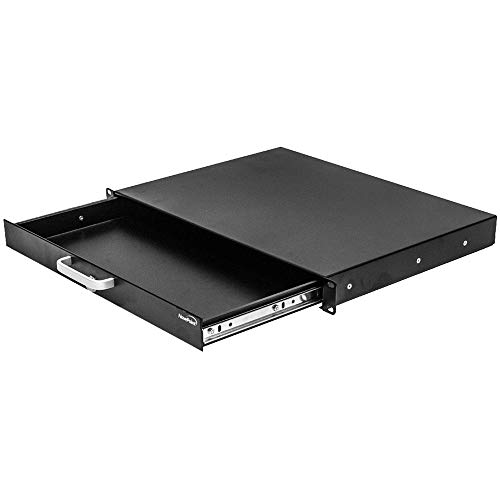 Navepoint 1U Rack Mount Drawer with Lock and Key