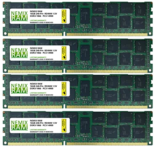NEMIX RAM 64GB DDR3-1866MHz Registered Server Memory