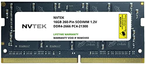 NVTEK 16GB DDR4-2666 SODIMM Laptop RAM Upgrade
