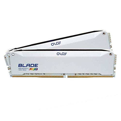 OLOy DDR4 RAM 16GB (2x8GB) White Blade RGB 3600 MHz
