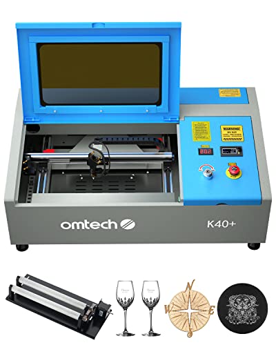 OMTech 40W CO2 Laser Engraver with Rotary Axis