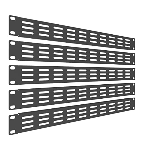 QiaoYoubang 1U Vented Blank Panel - Steel Rack Mount Spacer