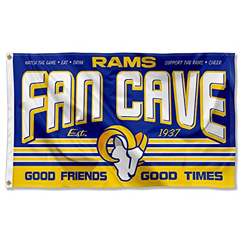 Rams Fan Man Cave Banner Flag
