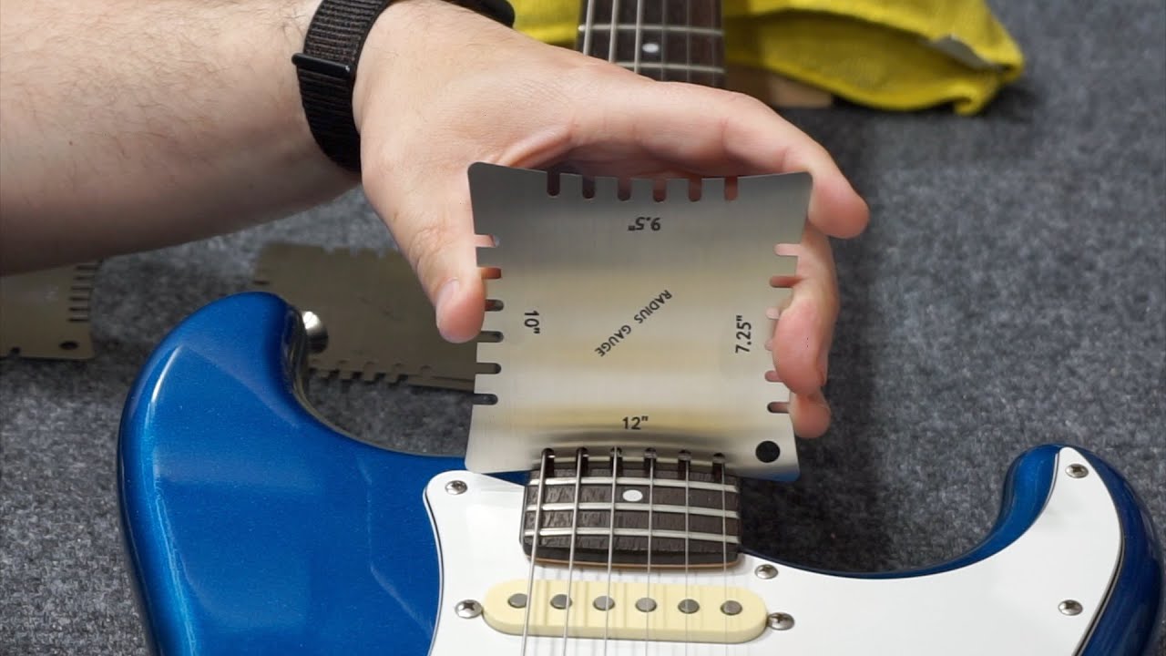Setting Up An Electric Guitar With A 12-Inch Neck Radius