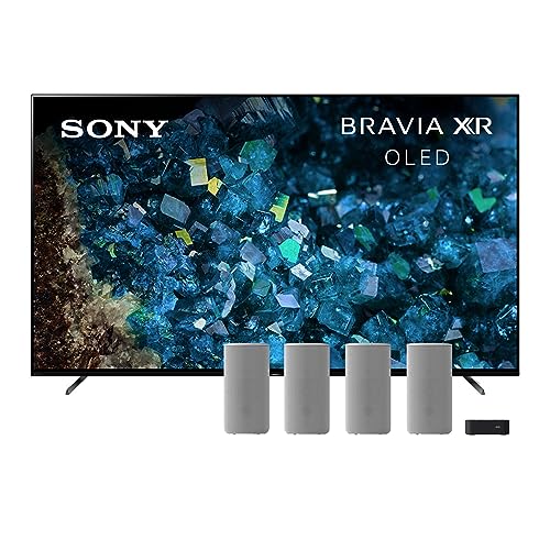 Sony 77 Inch BRAVIA XR A80L OLED 4K HDR Google TV HT-A9 7.1.4ch Home Theater Speaker System