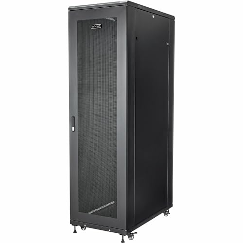 StarTech.com 42U Server Rack Cabinet - Secure, Adjustable, and Mobile