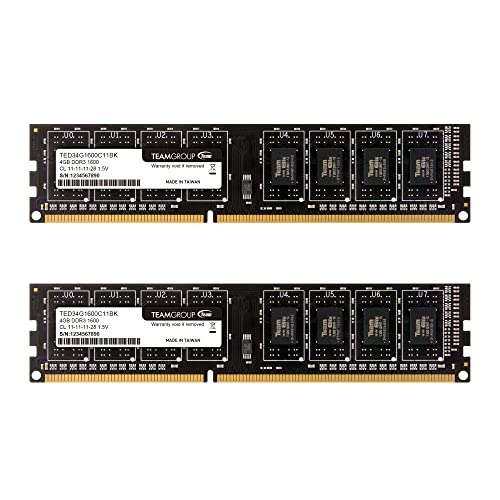 TEAMGROUP Elite DDR3 8GB Kit - PC Computer Desktop Memory Module Ram Upgrade