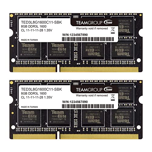 TEAMGROUP Elite DDR3L 16GB Laptop Memory Upgrade