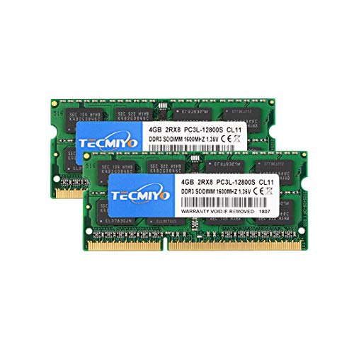 TECMIYO 8GB Kit DDR3L SODIMM Memory Upgrade
