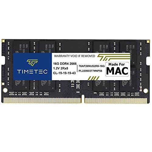Timetec 16GB DDR4 2666MHz RAM Upgrade for Apple Devices