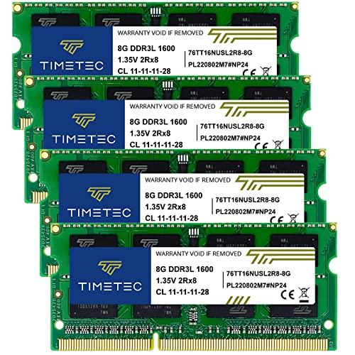 Timetec 32GB DDR3L / DDR3 1600MHz Laptop RAM Upgrade