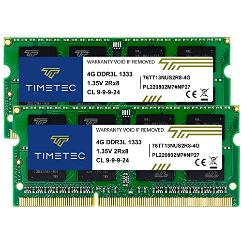 Timetec 8GB DDR3 / DDR3L 1333MHz Laptop Memory Upgrade