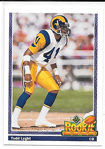 Todd Lyght 1991 Upper Deck Rookie Force St. Louis Rams Card #648