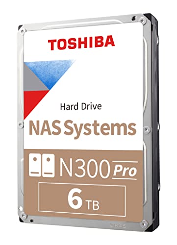 Toshiba N300 PRO 6TB - Business NAS (Up to 24 Bays)