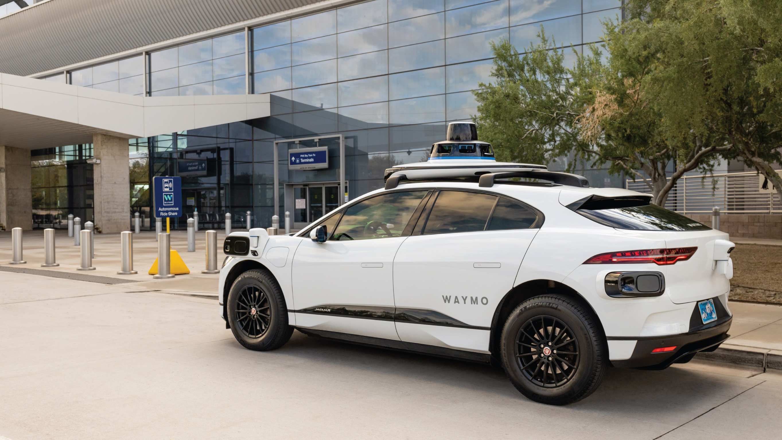 Waymo’s Curbside Robotaxi Pickup Service At Phoenix Airport