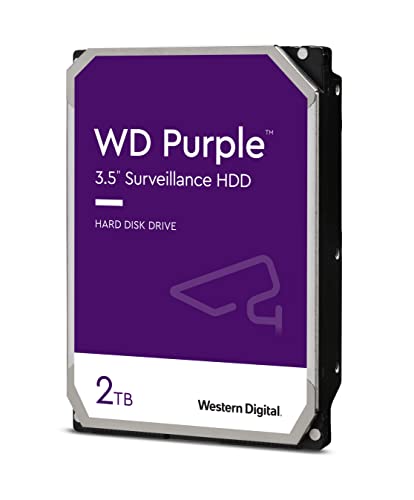 WD 2TB Surveillance Internal Hard Drive - Reliable Storage for Security Systems