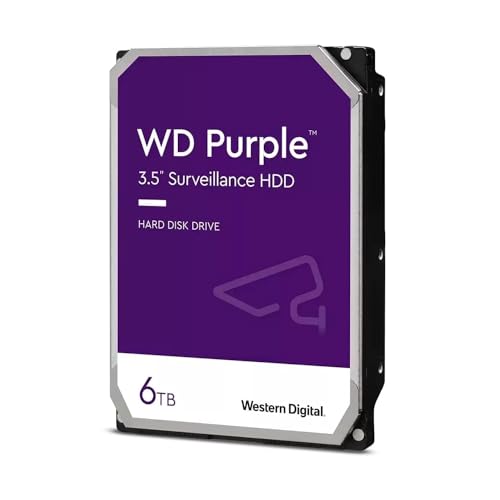 WD Purple Surveillance Internal Hard Drive 6TB
