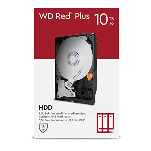 WD Red Plus 10TB NAS Internal Hard Drive