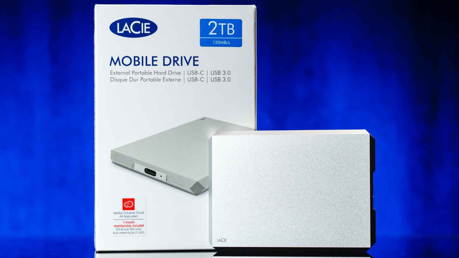 What Is The Speed Of The Hard Disk Drive Used In The Aluminum LaCie 2TB USB3 Portable Drive?