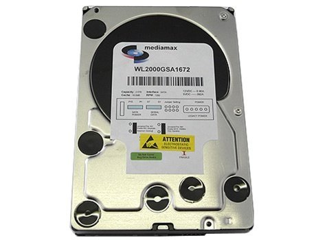 White Label 2 Terabyte (2TB) 16MB Cache 7200RPM SATA2 3.5" Internal Desktop Hard Drive (For PC, Mac, CCTV DVR, NAS) - w/ 1 Year Warranty