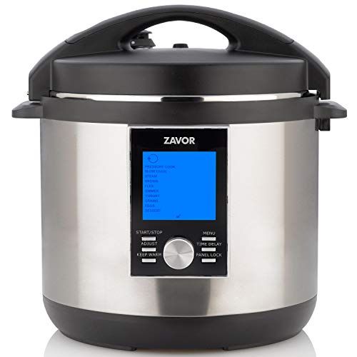 Zavor LUX LCD 8 Quart Multi-Cooker: Pressure Cooker, Slow Cooker, Rice Cooker, Yogurt Maker