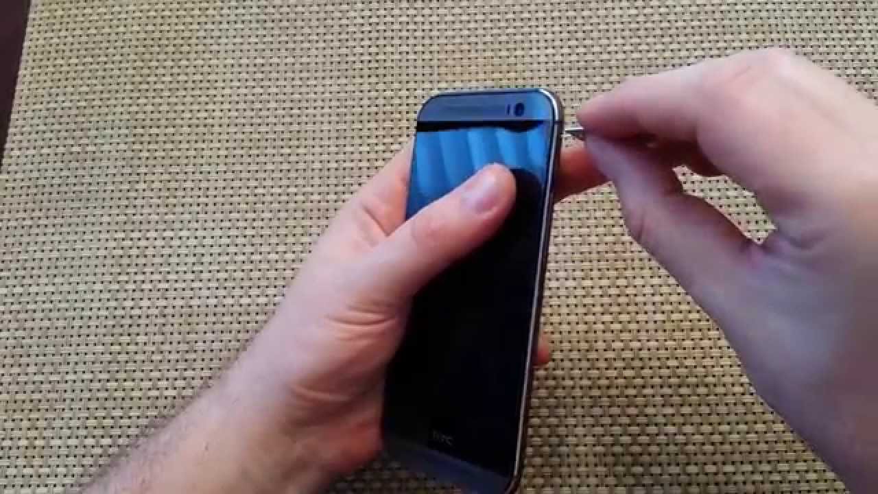 Accessing The SIM Card Slot On HTC One M8