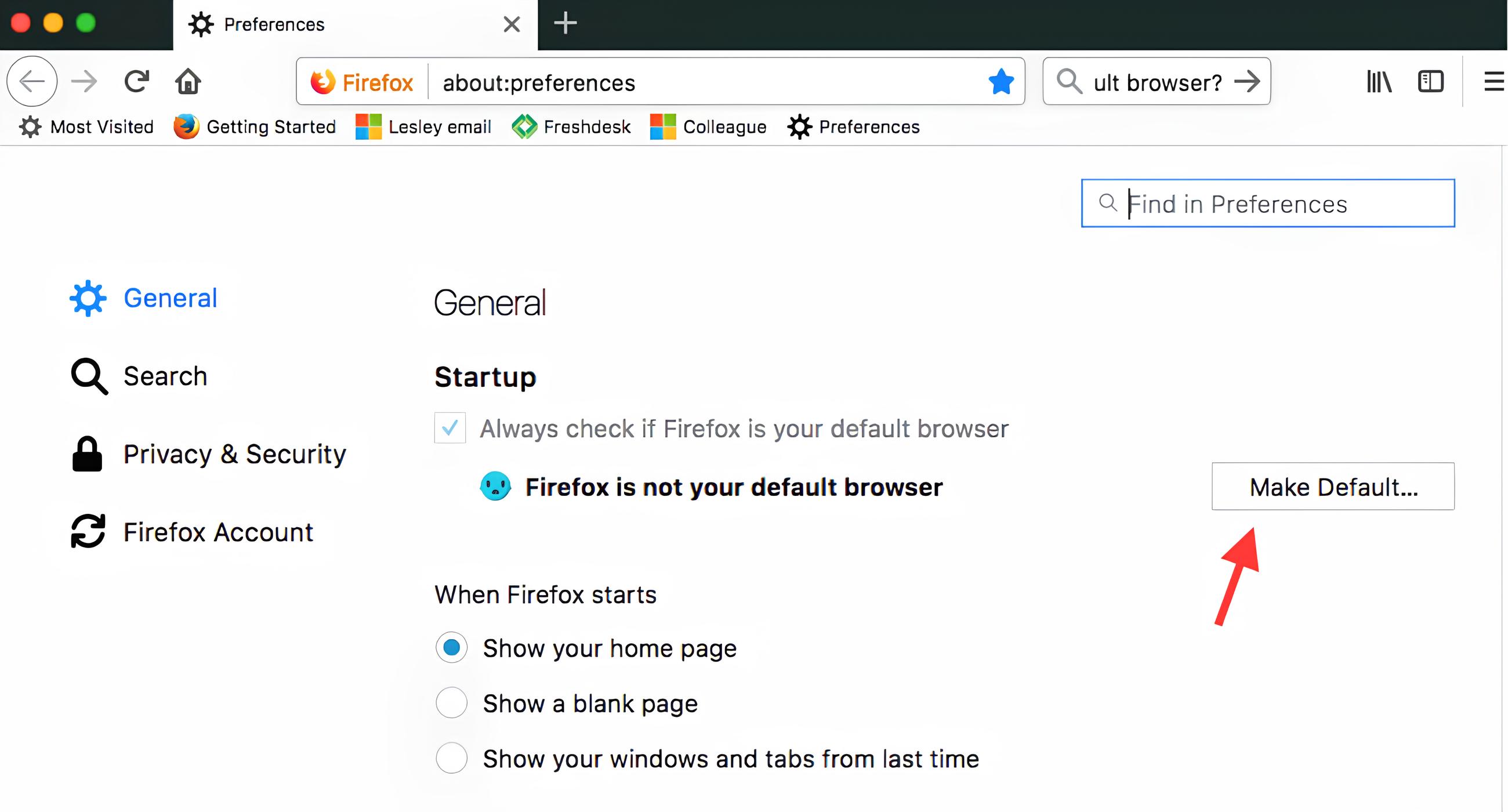 How Do I Make Firefox My Default Browser?