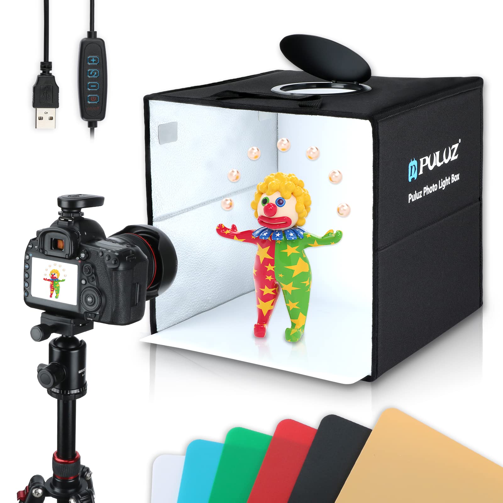How To Attach Portable Light Box To DSLR Camera