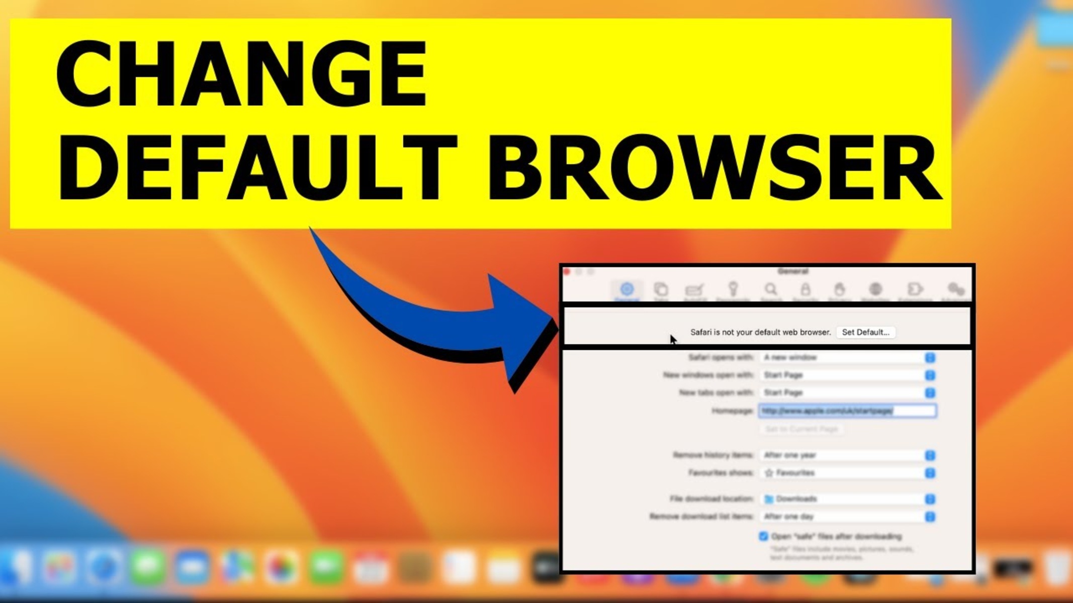 How To Change Default Browser On Mac