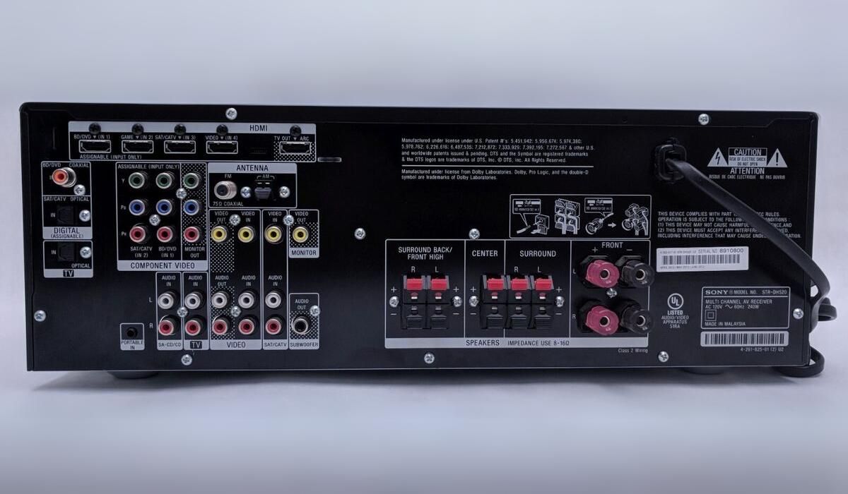 How To Connect The AV Receiver STR-DH520