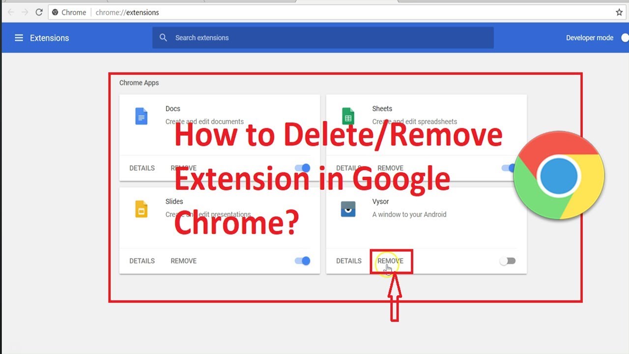 How To Delete A Google Chrome Extension