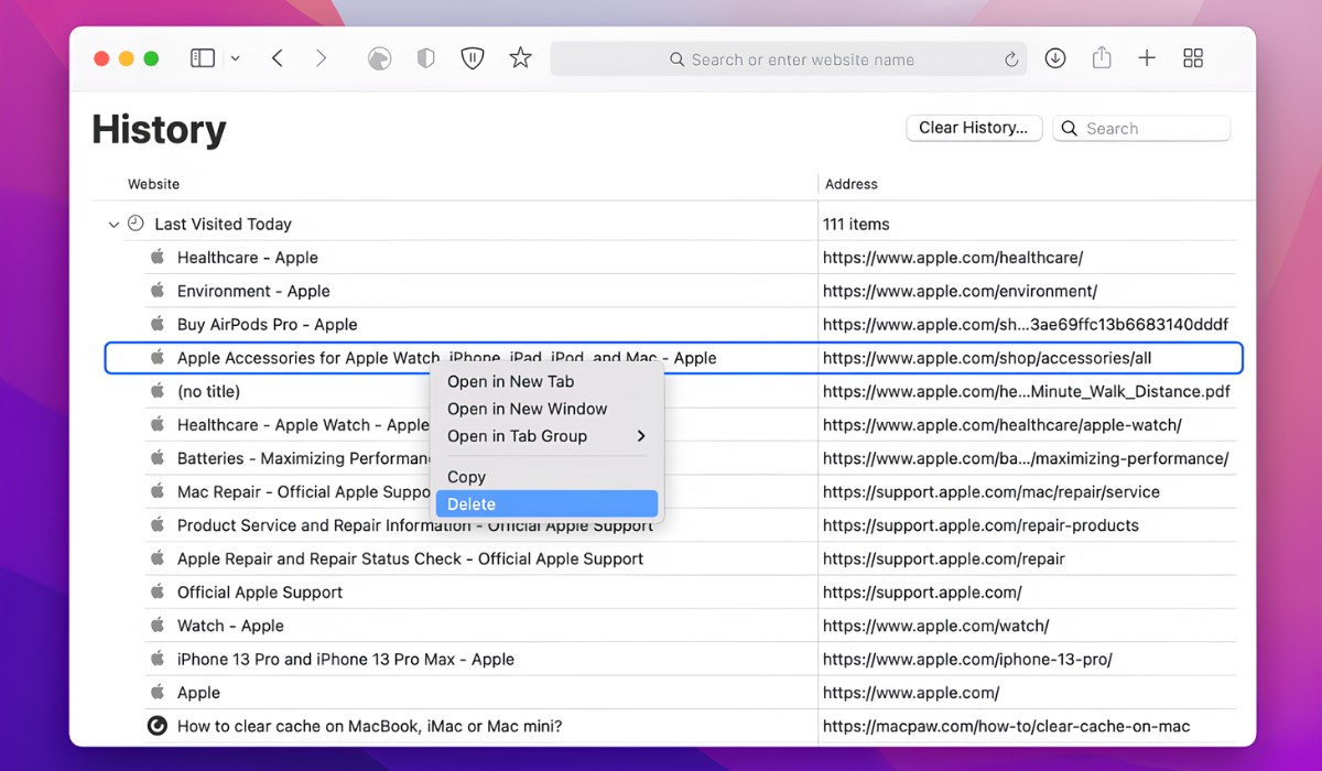 How To Delete History On Mac Safari