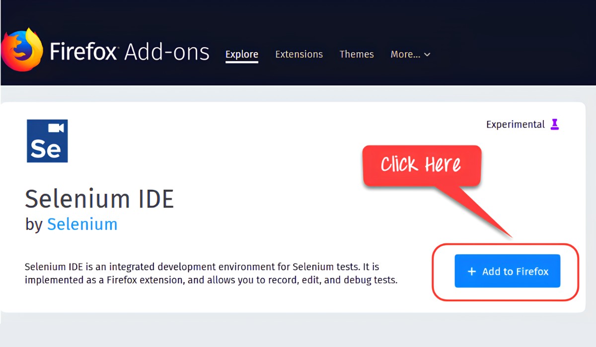 How To Download Selenium Ide For Firefox