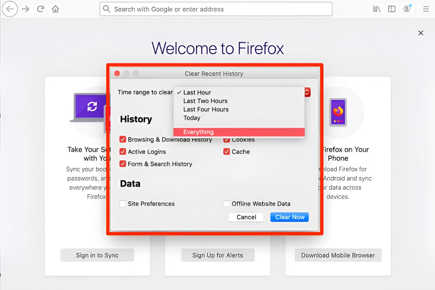 How To Erase History On Firefox