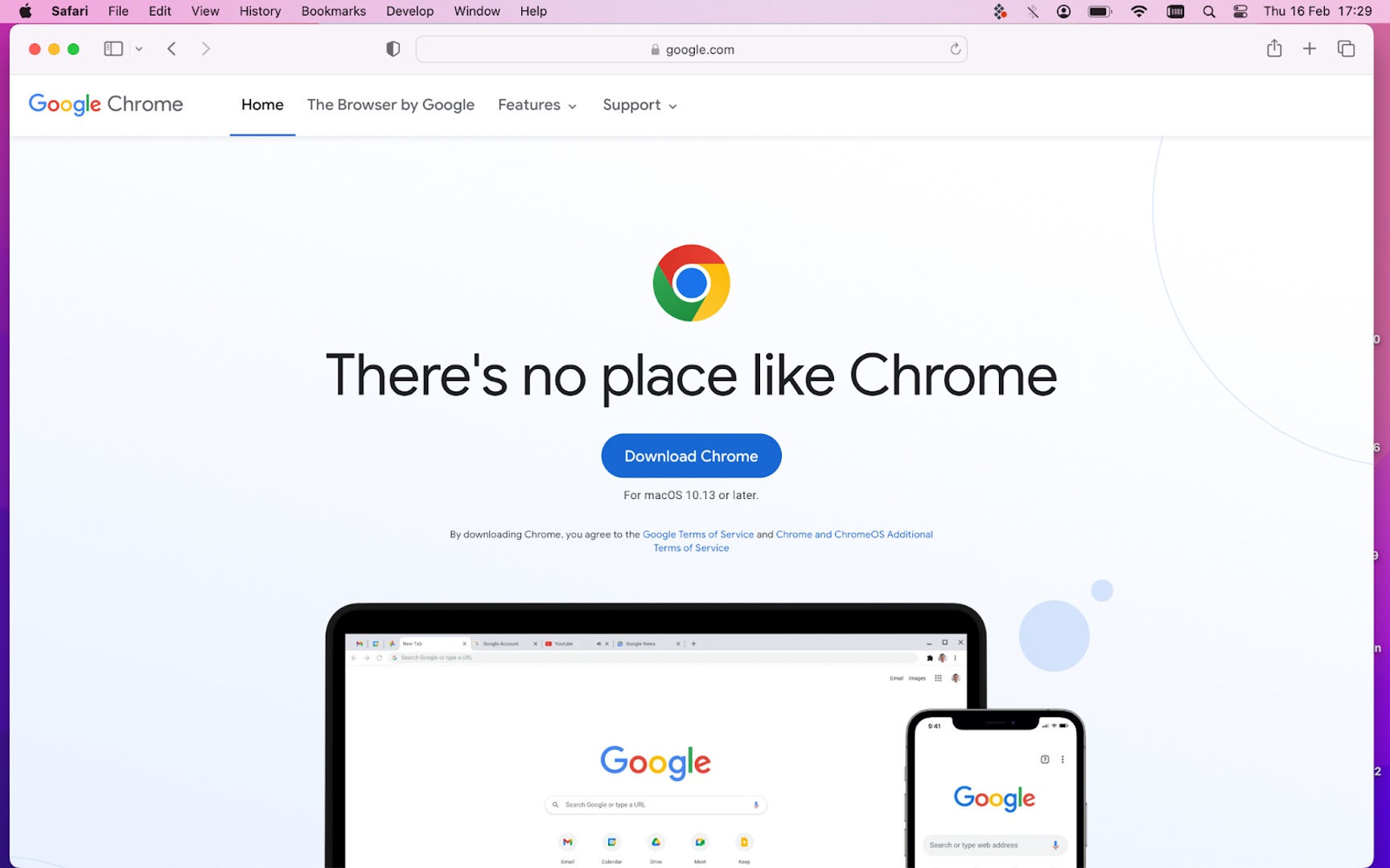 chrome browser mac os