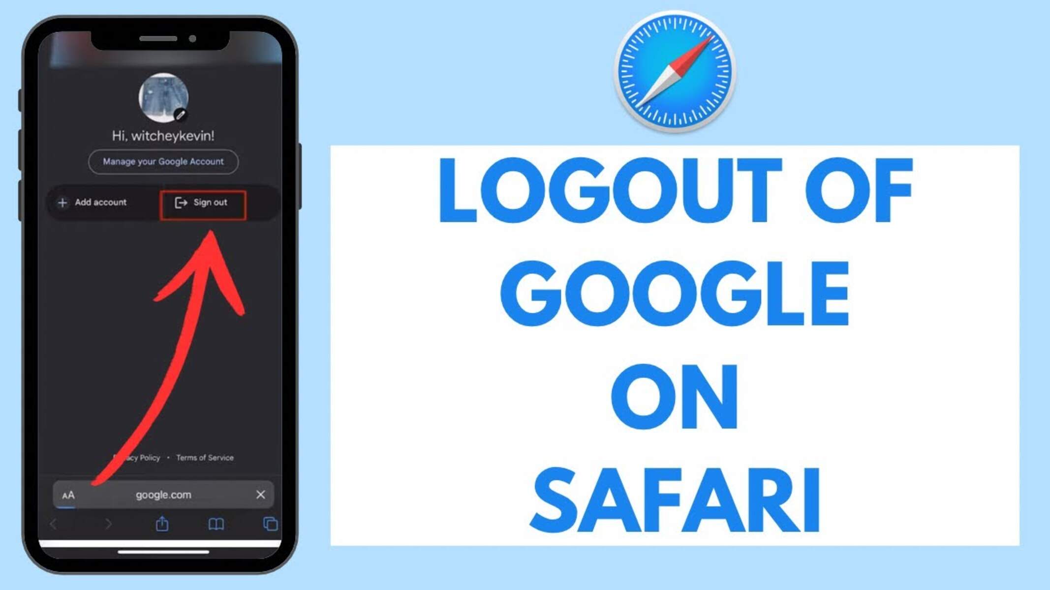 How To Log Out Of A Google Account On Safari